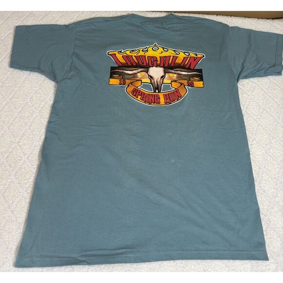 Vintage 1998 Laughlin NV Spring Run Motorcycle Rally 2 Sided Tee Size XL - Picture 8 of 15